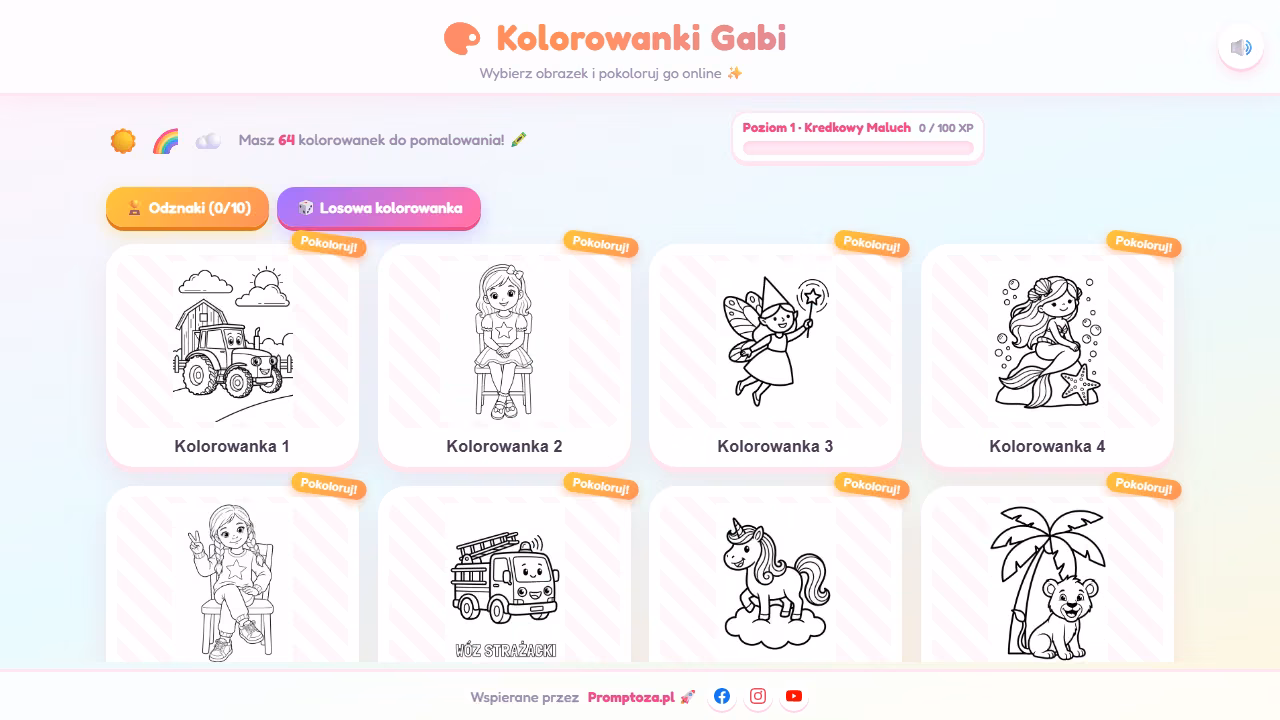 Aplikacja online do kolorowania dla dzieci